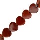 Naturstein Perlen Herz 10mm Earth red